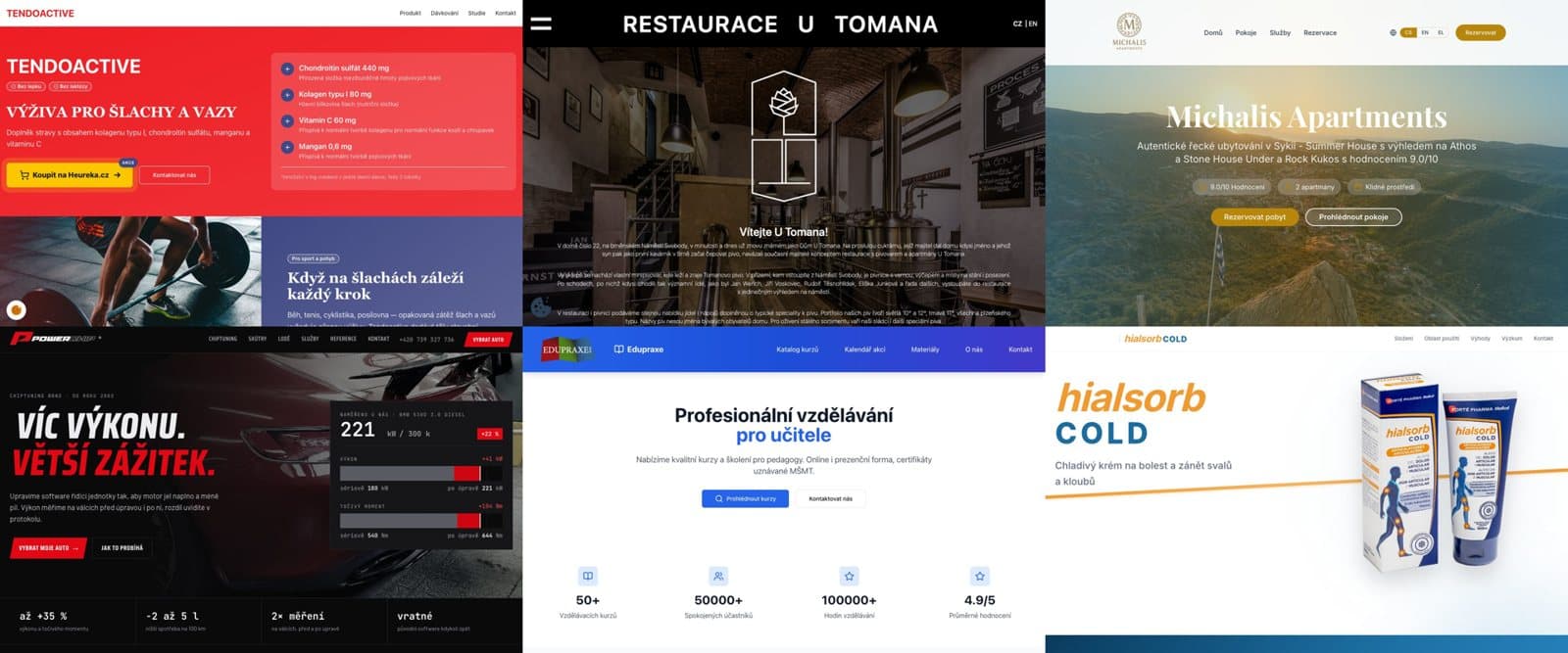 Previews of websites we have built