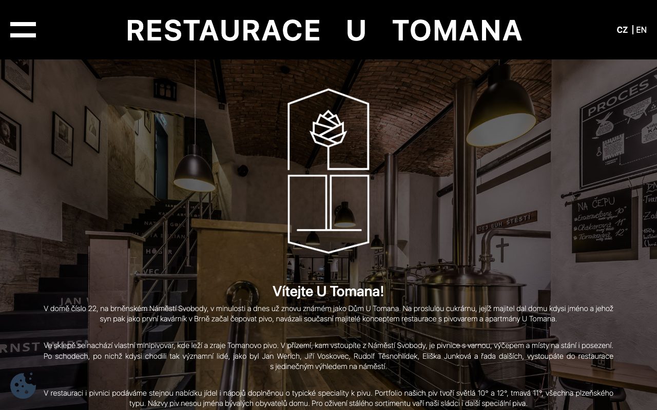 Restaurace, hotel a pivovar U Tomana
